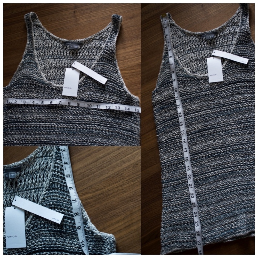Vince Racer Back Sweater Tank